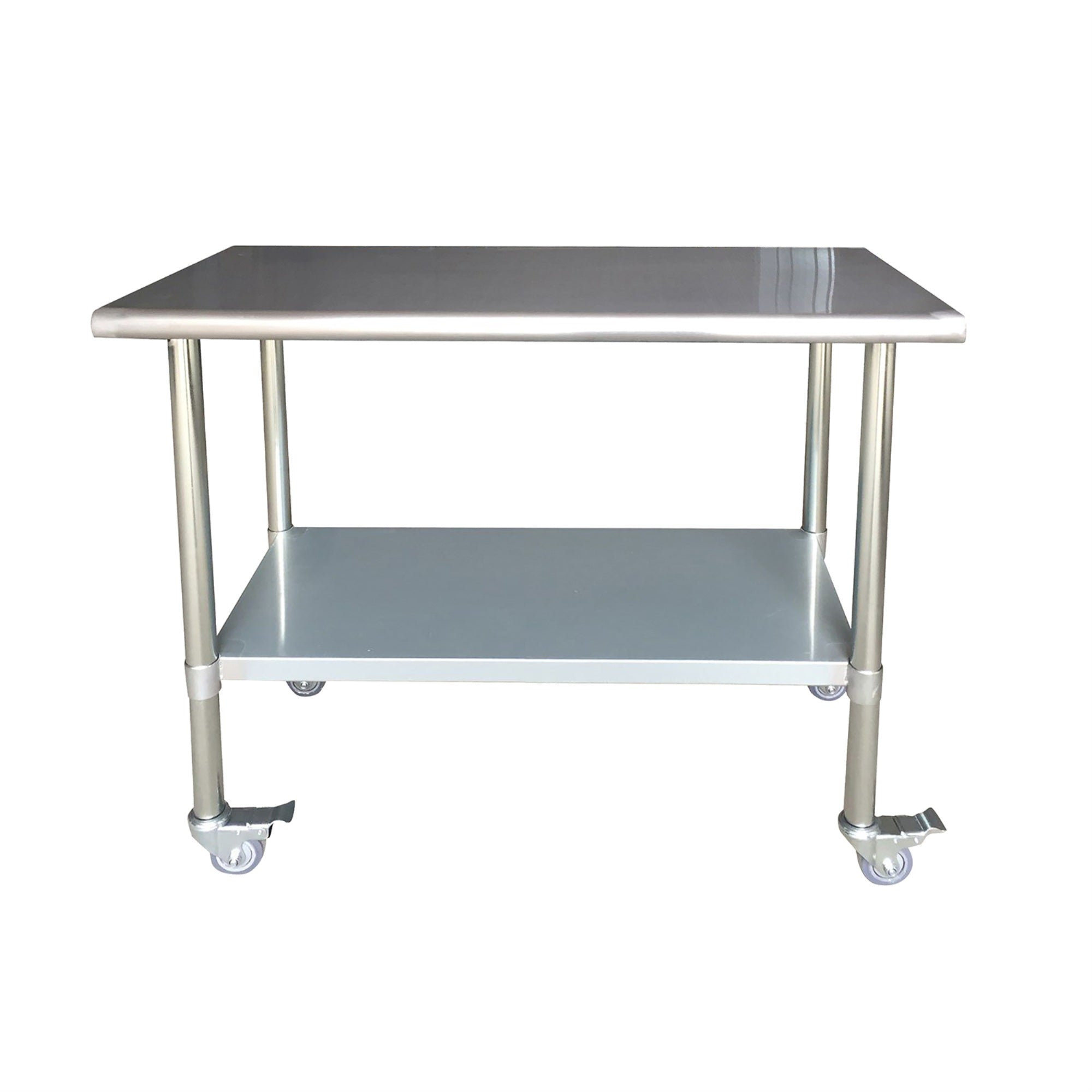 Sportsman Series Stainless Steel Work Table With Casters 24 X 48 Inches