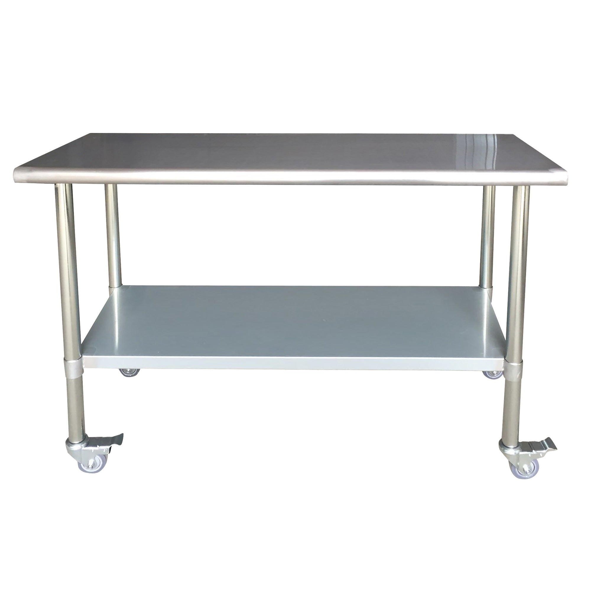 Sportsman Series Stainless Steel Work Table With Casters 24 X 60 Inches