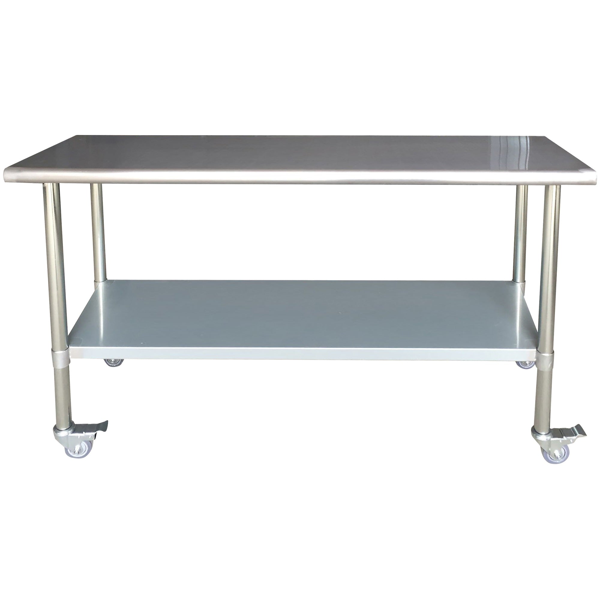 Sportsman Series Stainless Steel Work Table With Casters 24 X 72 Inches
