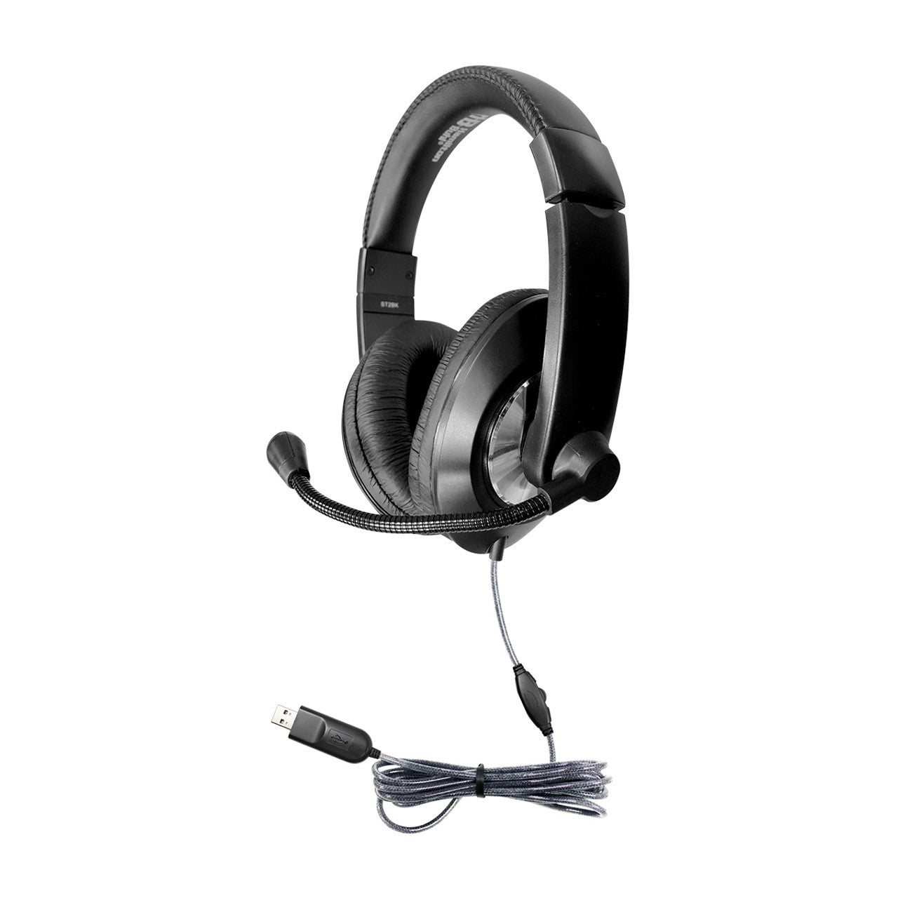 50 Pack Of Smart-Trek Deluxe Stereo Headset With In-Line Volume Control And Usb Plug, Noise Canceling Mic