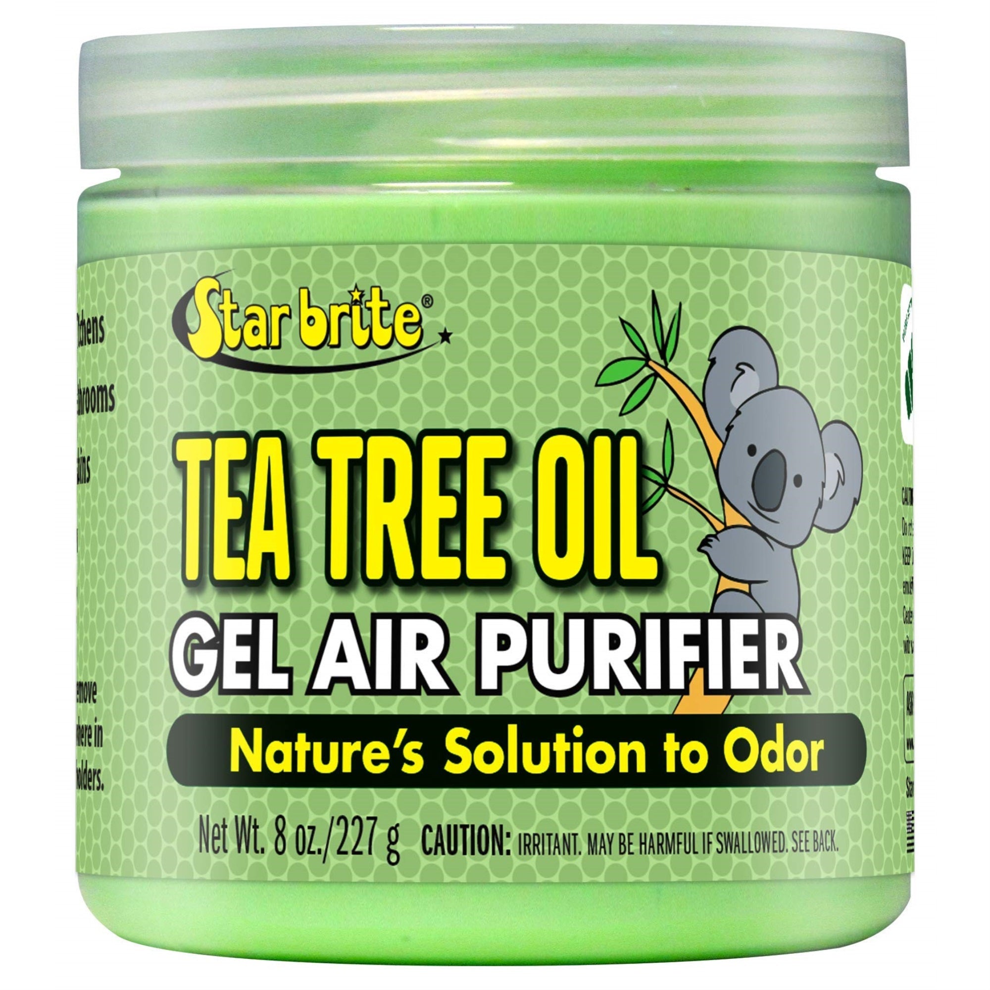 Star Brite Australian Tea Tree Oil Gel Air Purifier Tub - Natural Odor Eliminator For Boats, Rvs, Homes & Offices - 8 Oz Tub (096508)