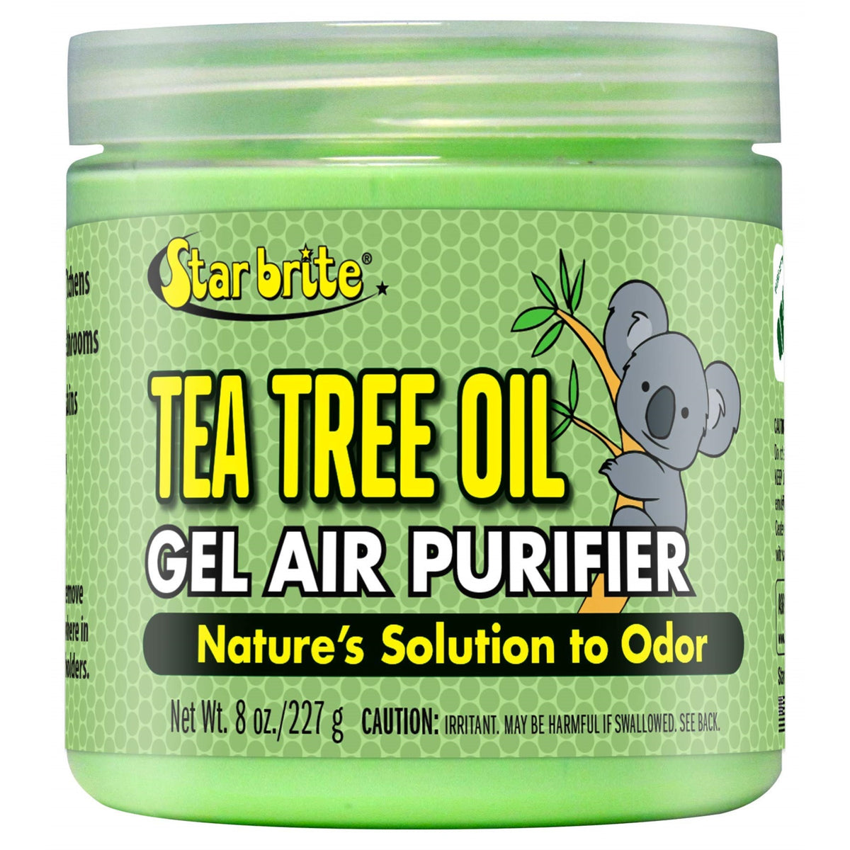 Star Brite Australian Tea Tree Oil Gel Air Purifier Tub - Natural Odor Eliminator For Boats, Rvs, Homes & Offices - 8 Oz Tub (096508)