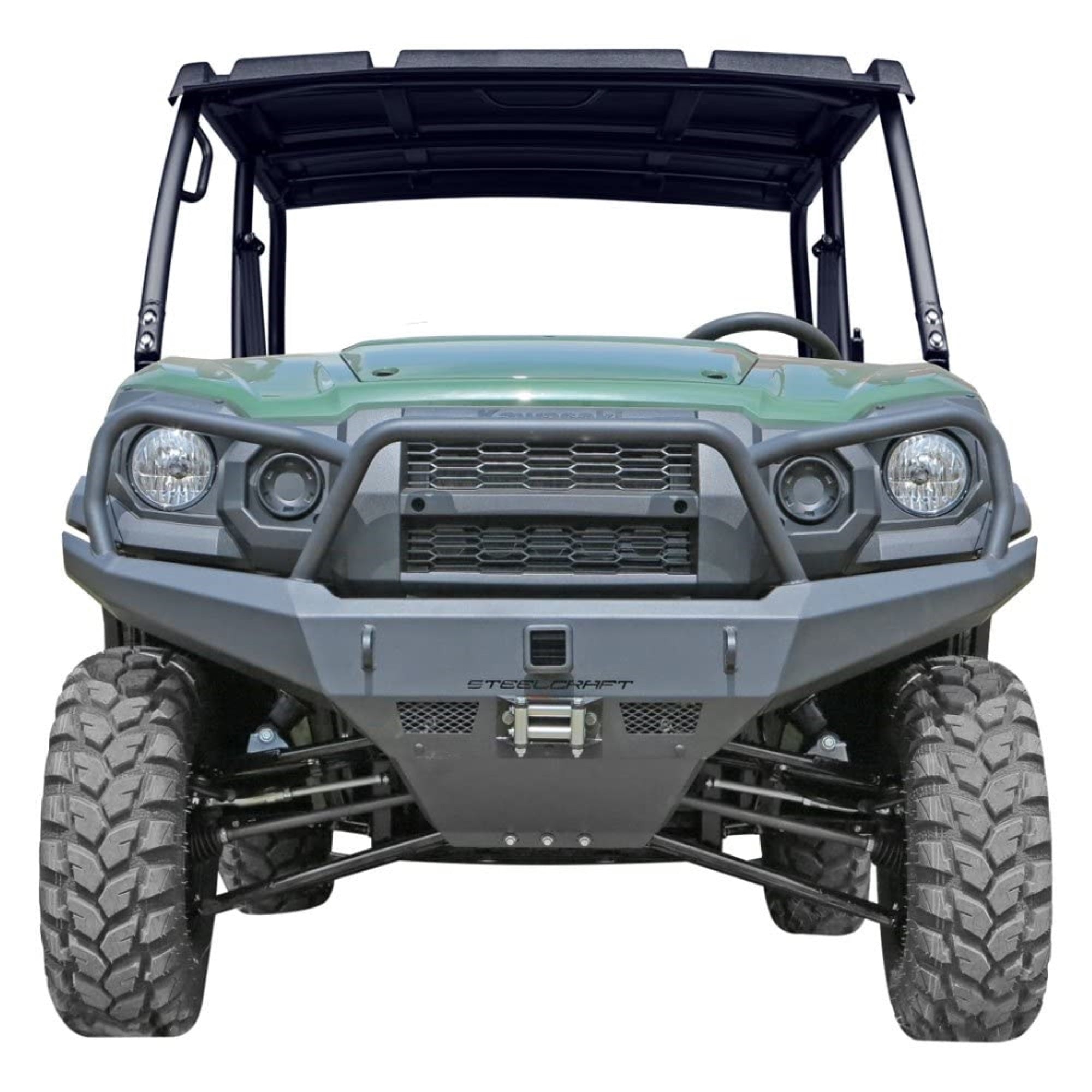 15C Kawasaki Mule Profxt Fine Textured Black Utv Front Bumper Replacement