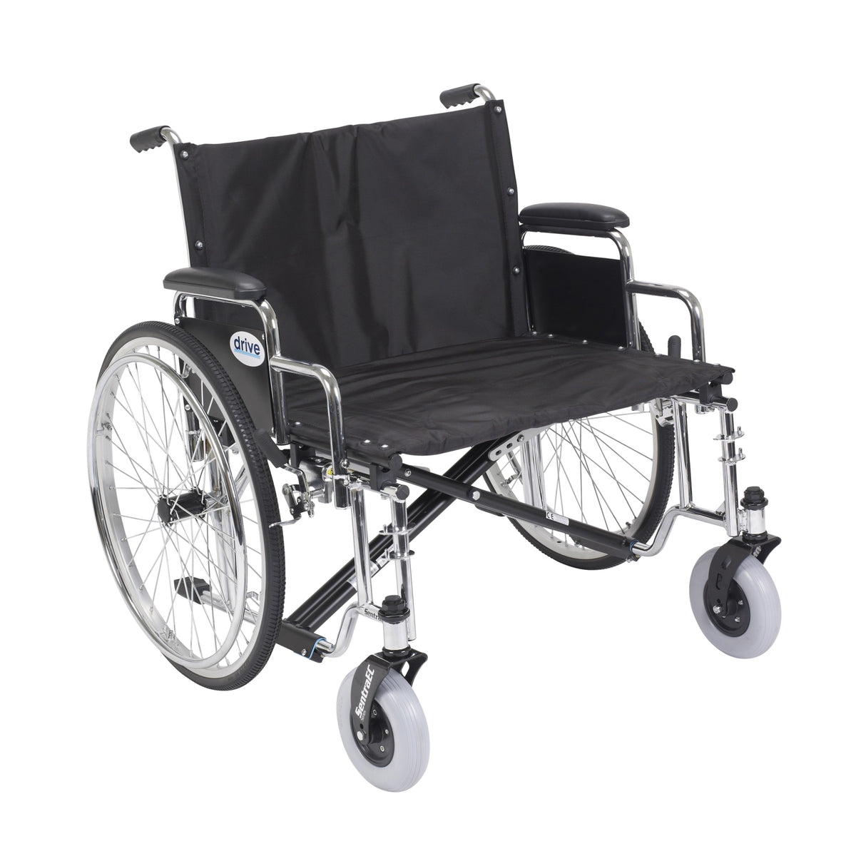 Sentra Ec Heavy Duty Extra Wide Wheelchair, Detachable Desk Arms, 26 Seat