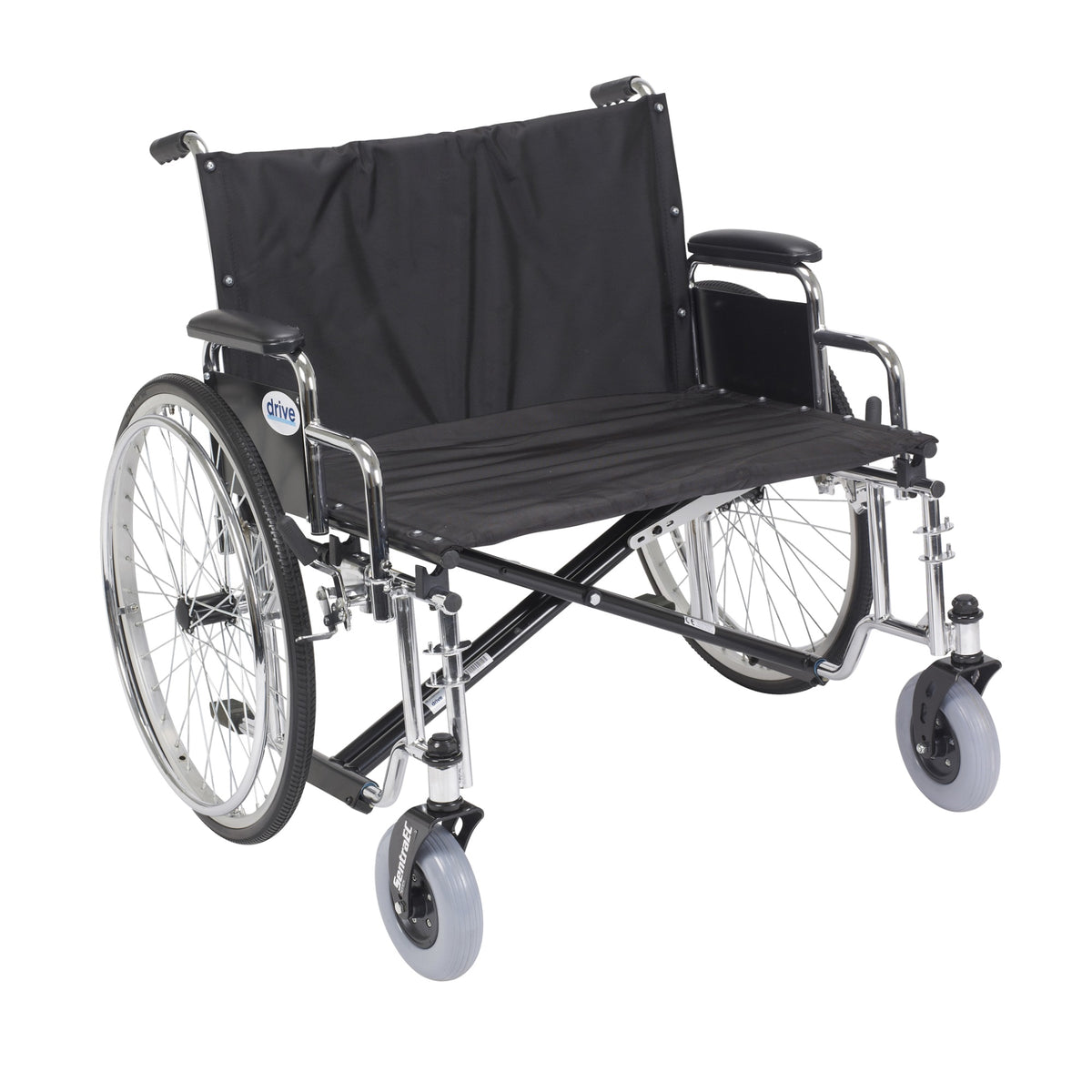Sentra Ec Heavy Duty Extra Wide Wheelchair, Detachable Desk Arms, 28 Seat