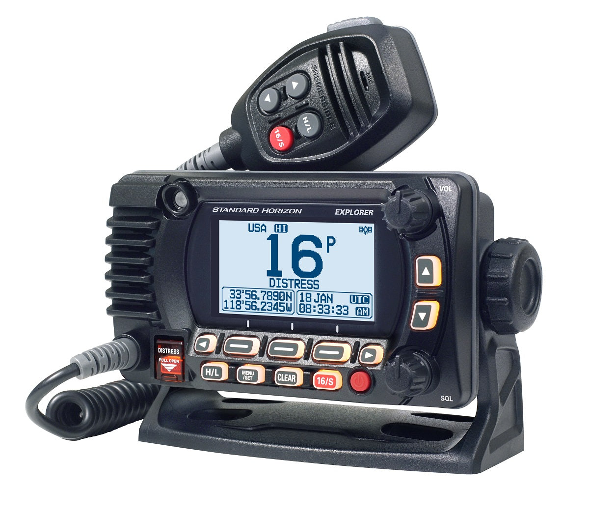 Standard Gx1850 Black Vhf