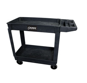 Std Plastic Utility Cart Black