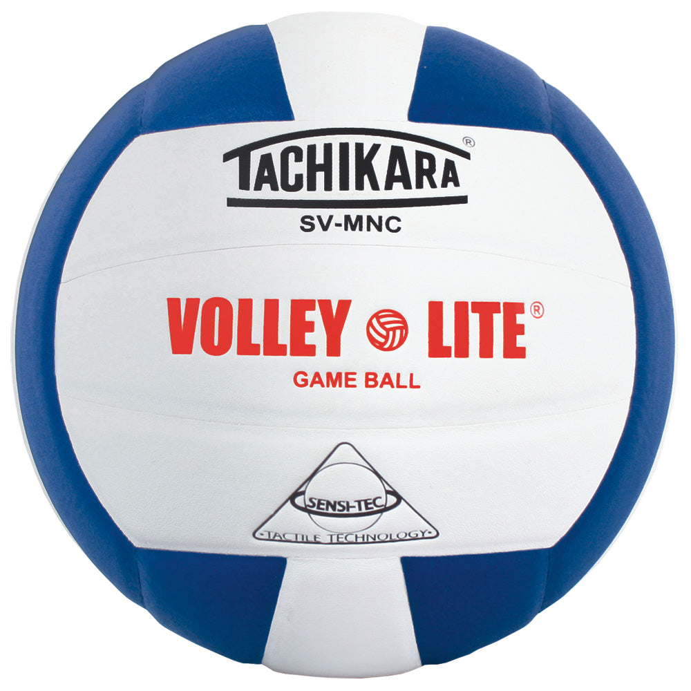 Tachikara Svmnc Volley-Lite Training Volleyball (Royal Blue, White)