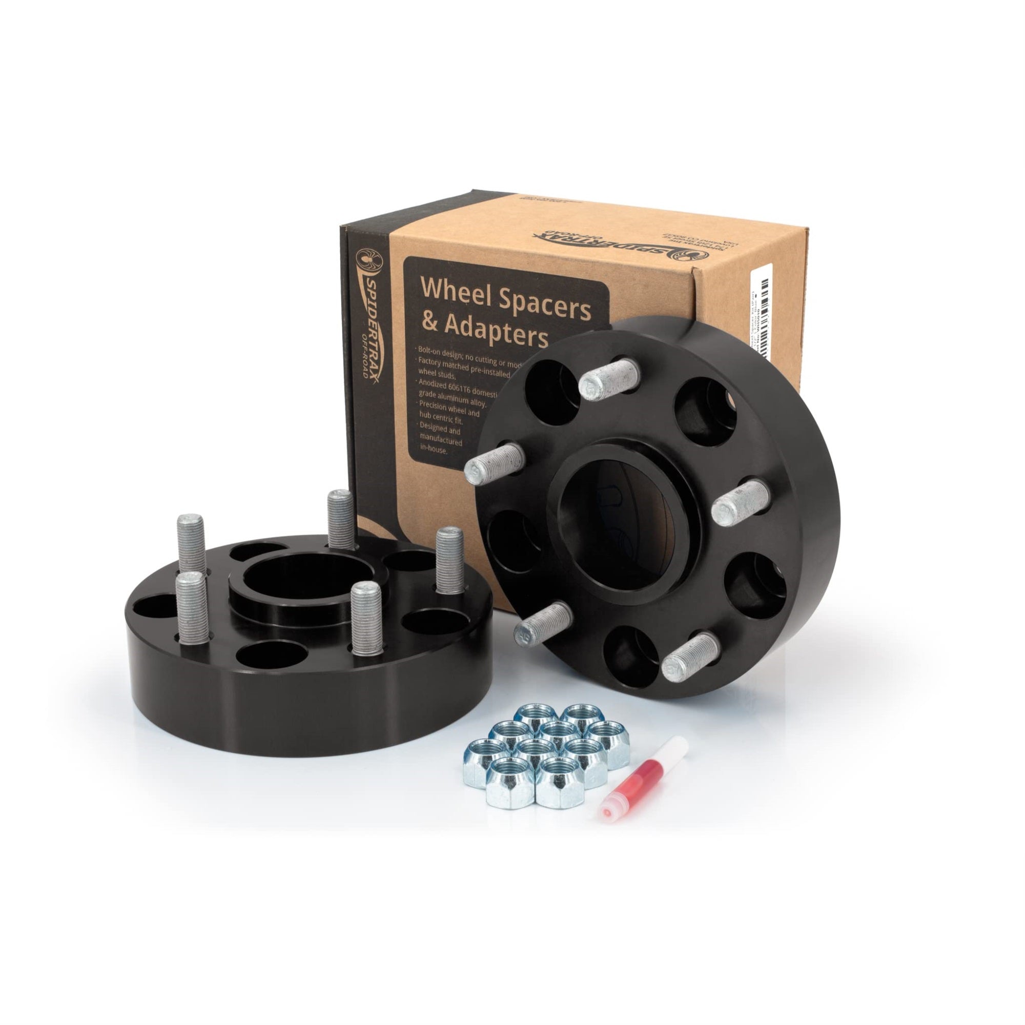 Spidertrax Whs010 Black Wheel Spacer Kit