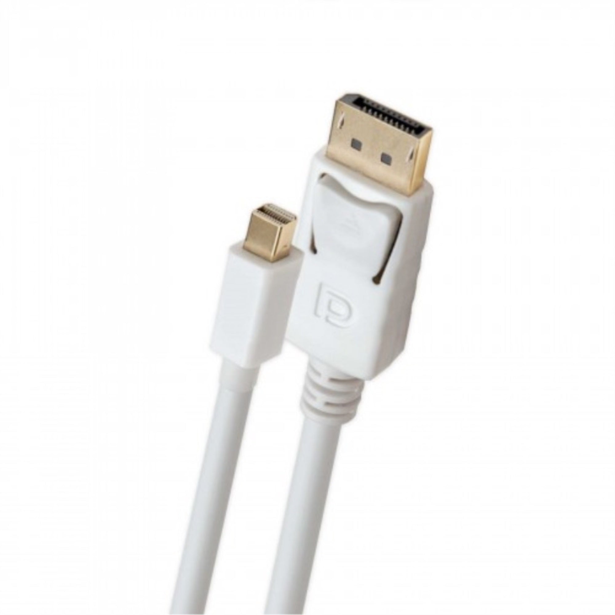 5-Meter DisplayPort 1.2 to Mini DisplayPort 1.2 Cable, Male to Male, White Color