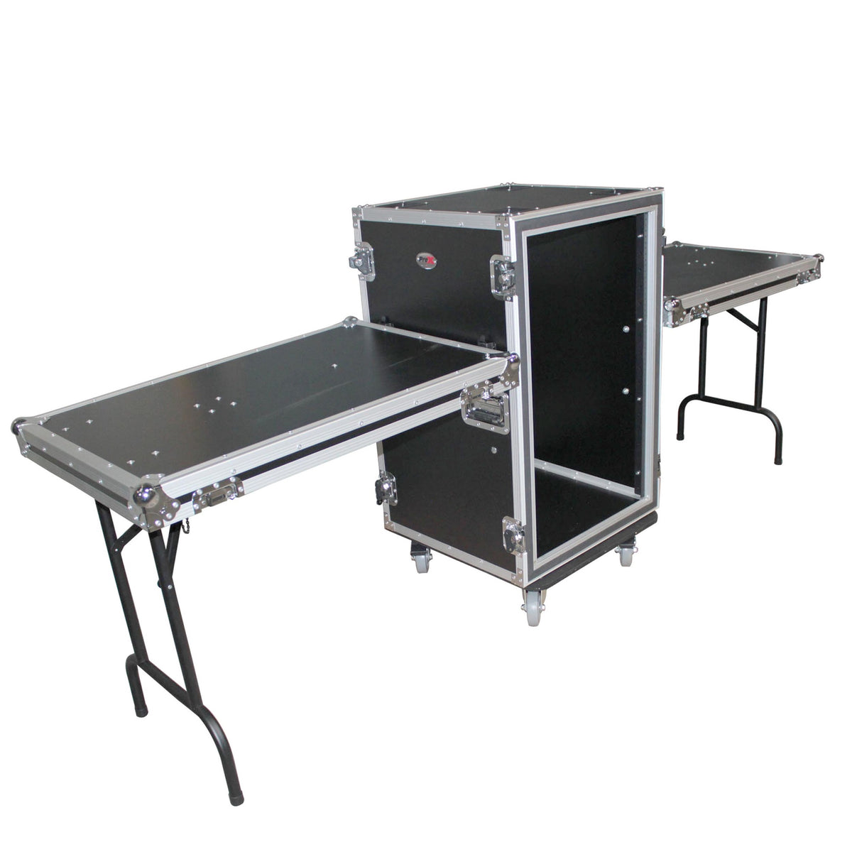 14U Space Shockproof Amp Rack Ata Flight Case 20 Depth