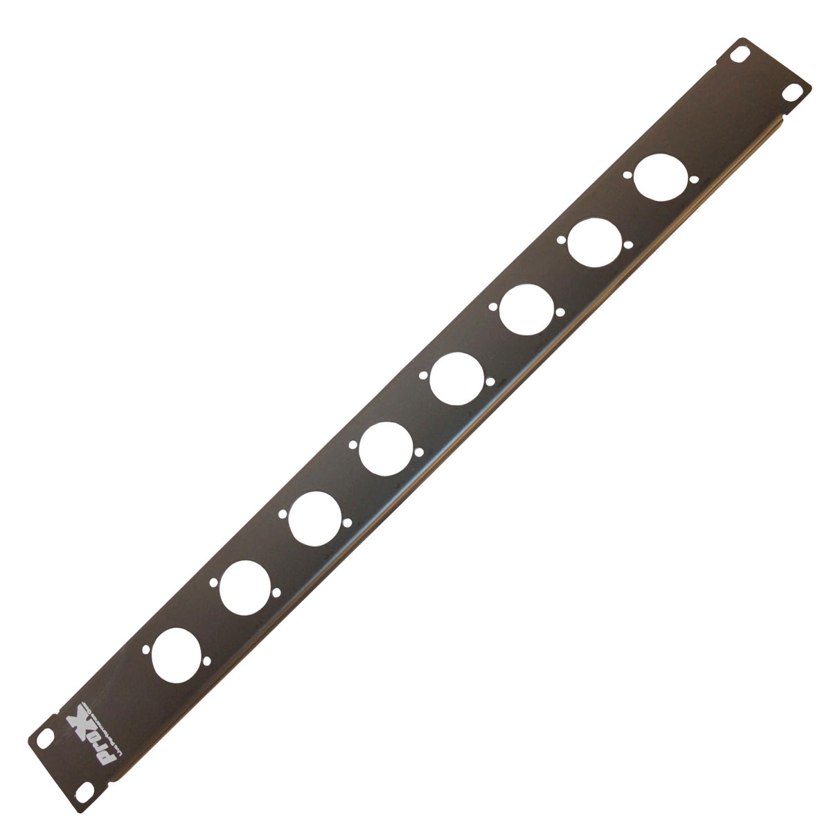 Prox T-1U8Xlr 1U Rack Panel Punched For 8 Xlr, Speaker Twist Connector Or Power Connection Compatible Connectors