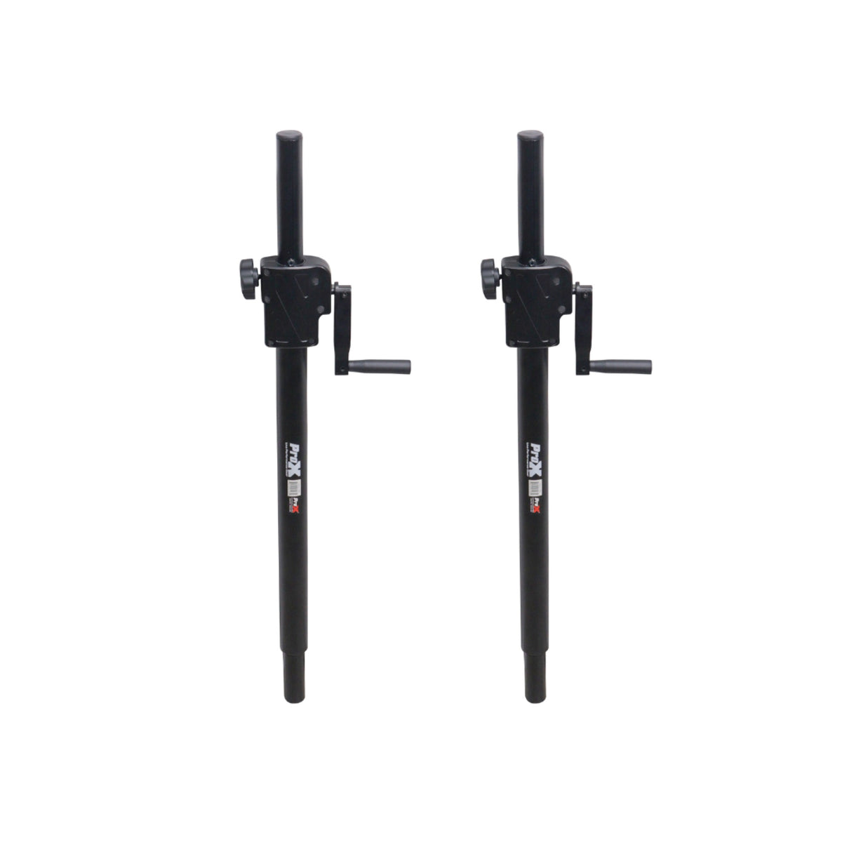 Prox T-Saacx2Pkg Dual Crank System Package Adjustable Speaker-Subwoofer Pole M20 1-3/8 Diameter - From 34-52