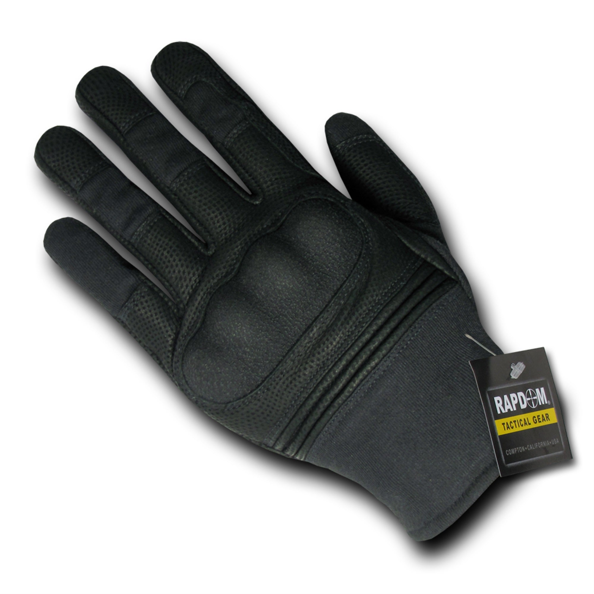 Hard Knuckle Slip-On Glove, Black, L