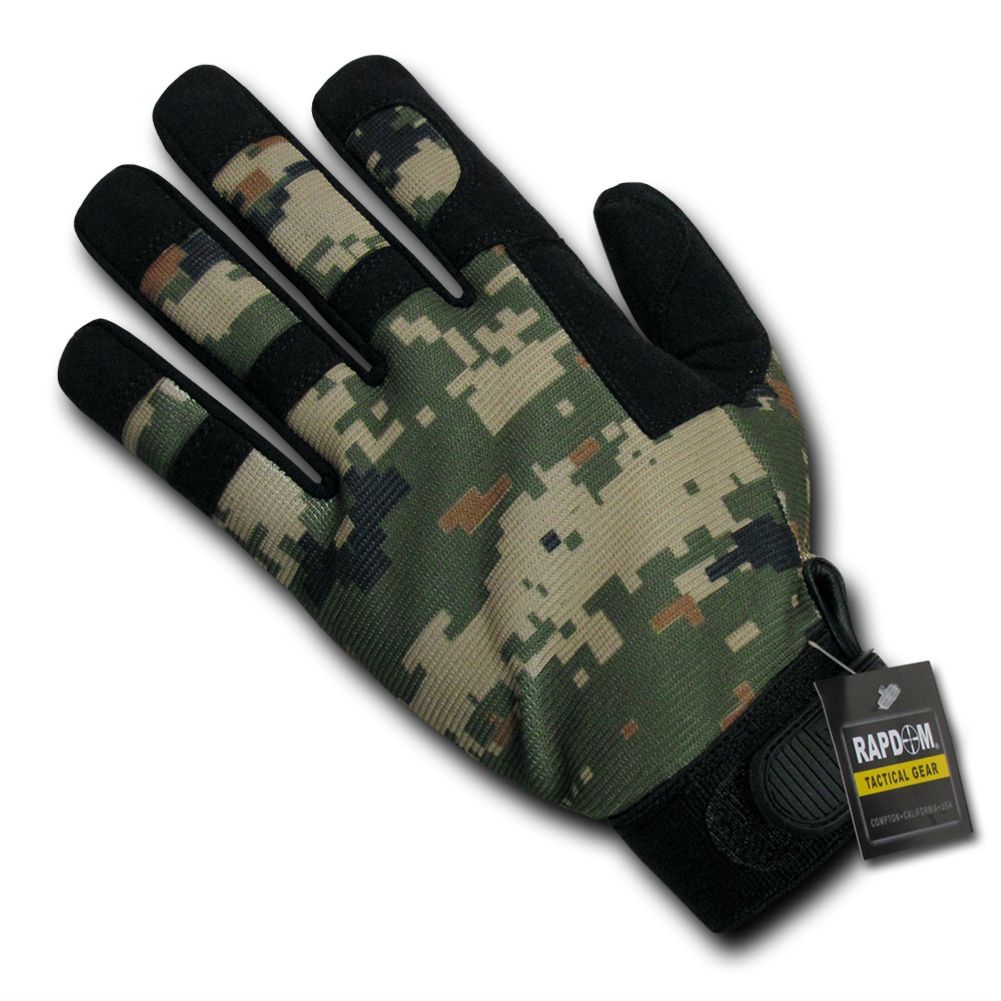 Digital Camo Tactical Glove, Woodland, S