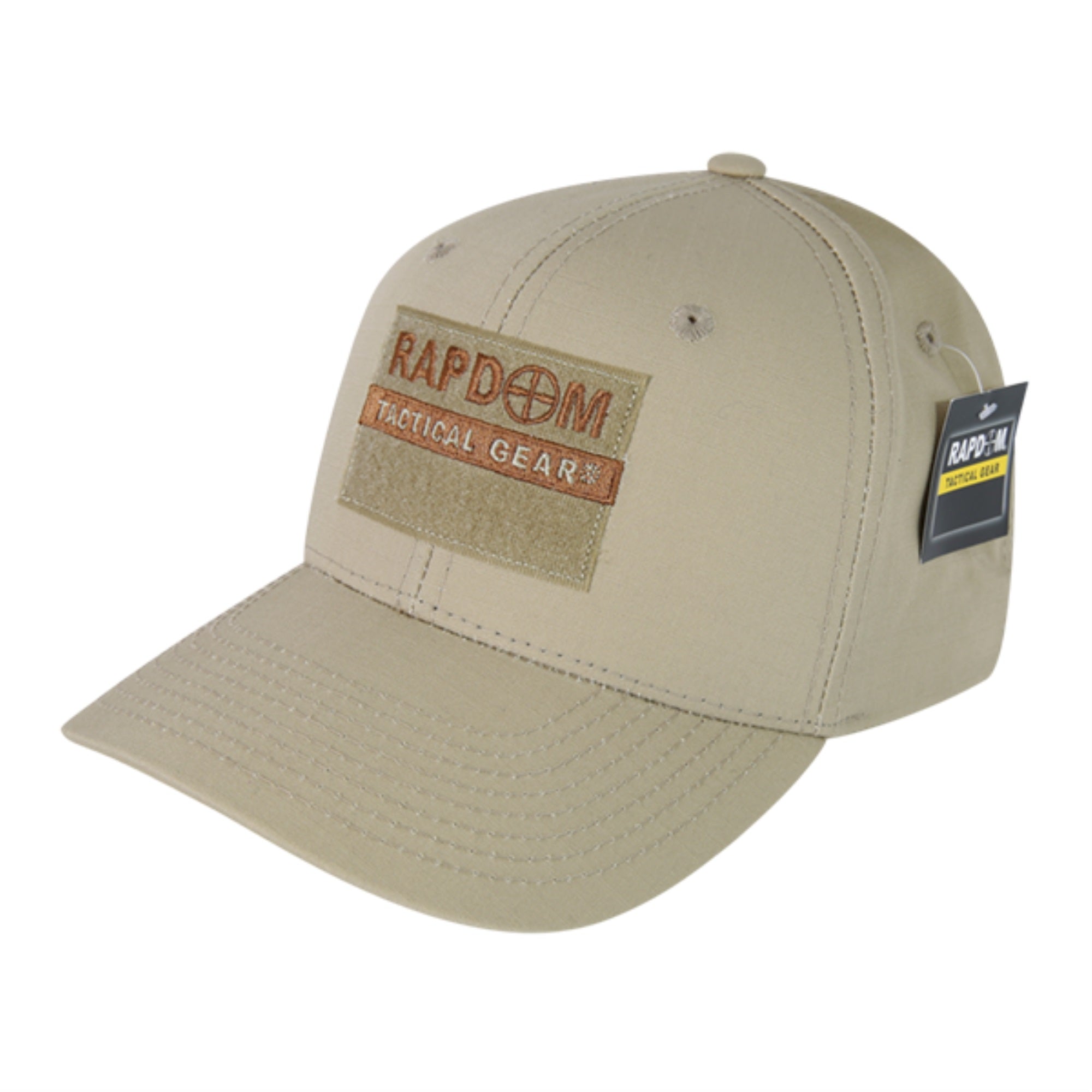 Embroidered Ripstop Cap, RDT, Khaki