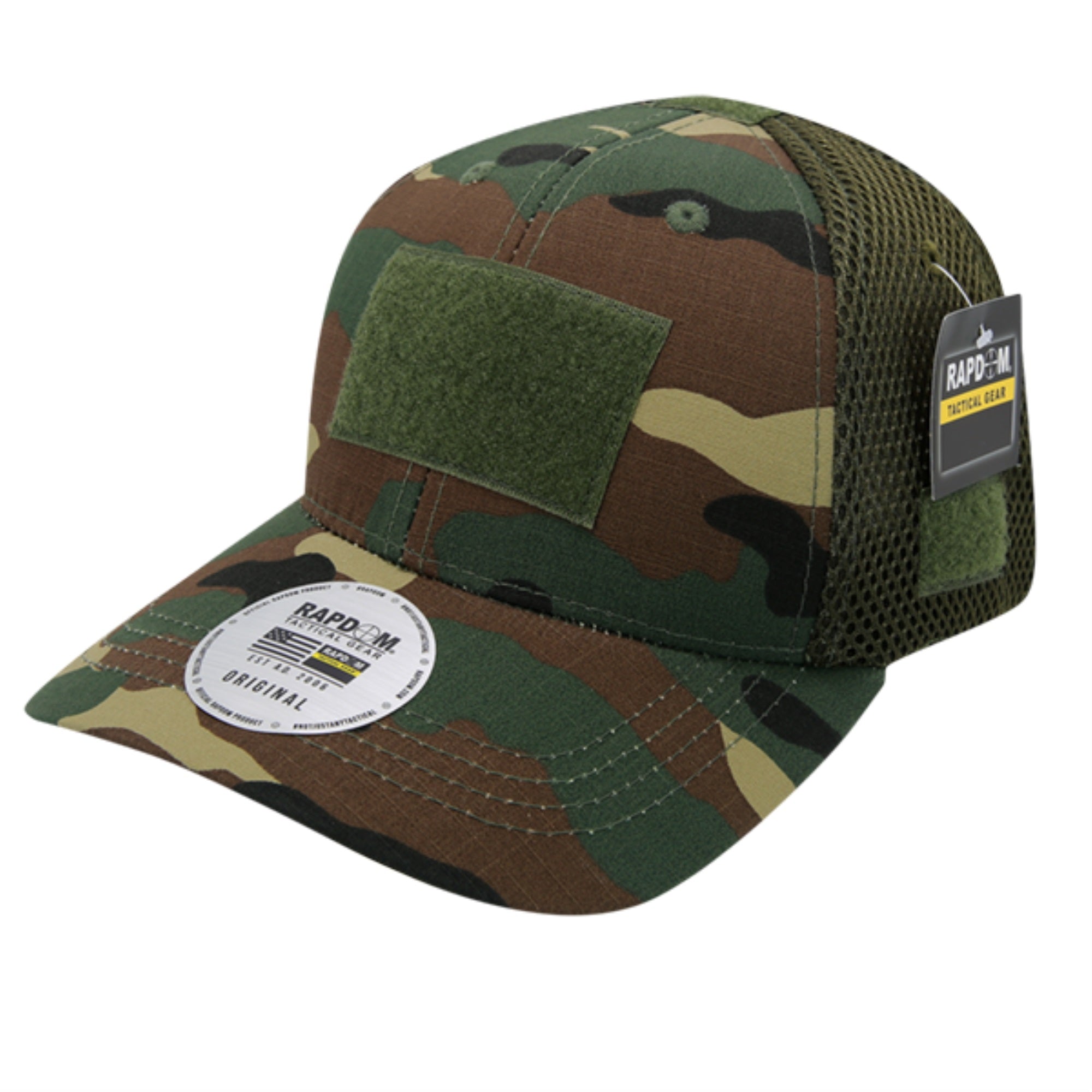 Ripstop Air Mesh Tactical Caps, Woodland
