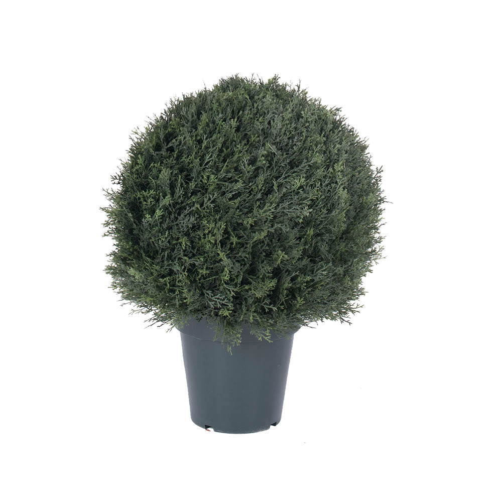 Vickerman 20” UV Pond Cypress Ball in Pot - T160020