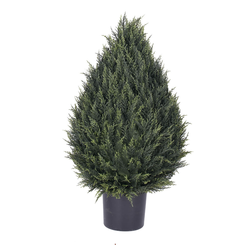 Vickerman 36” UV Cedar Pine Cone Topiary w/820 - T160636