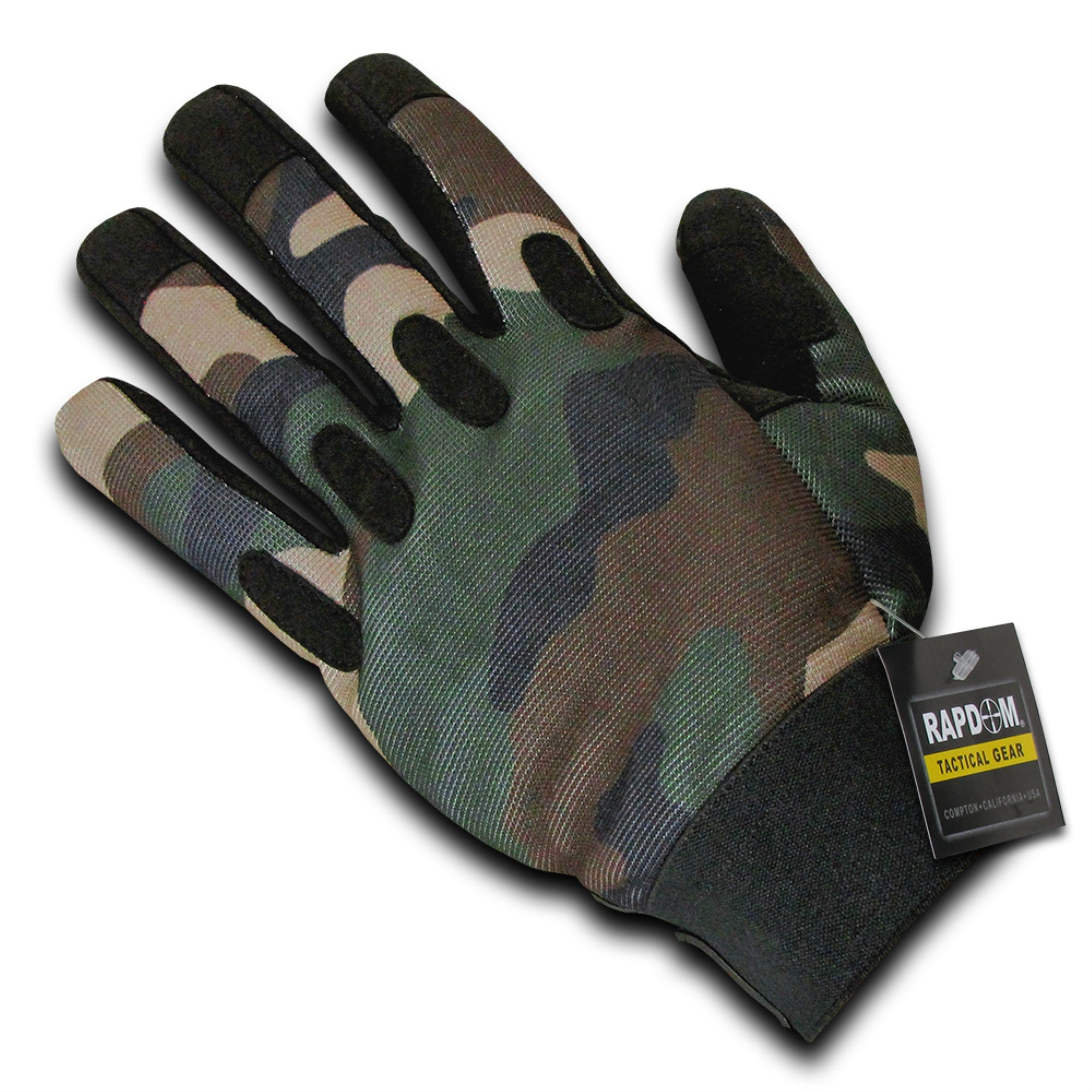 Camo Woodland Tactical Glove,Woodland, S