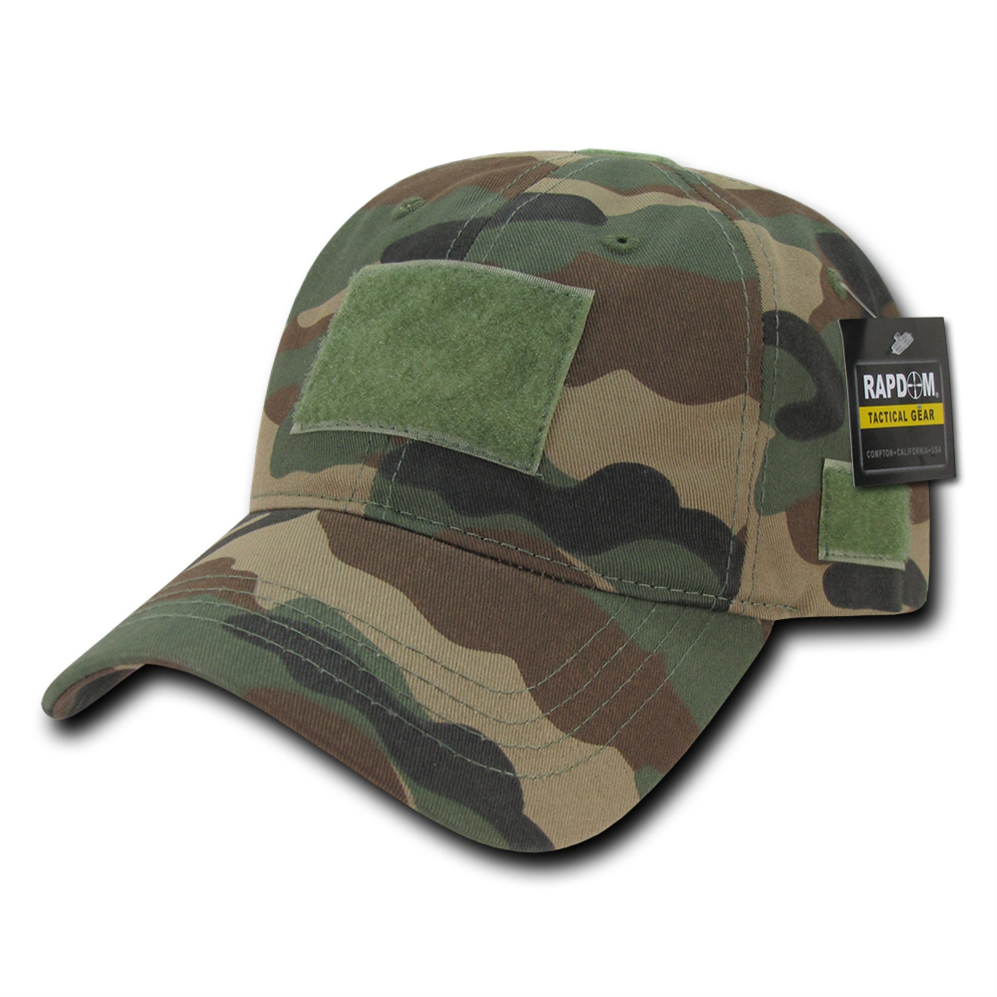 Relaxed Crown Tactical Caps, Woodland