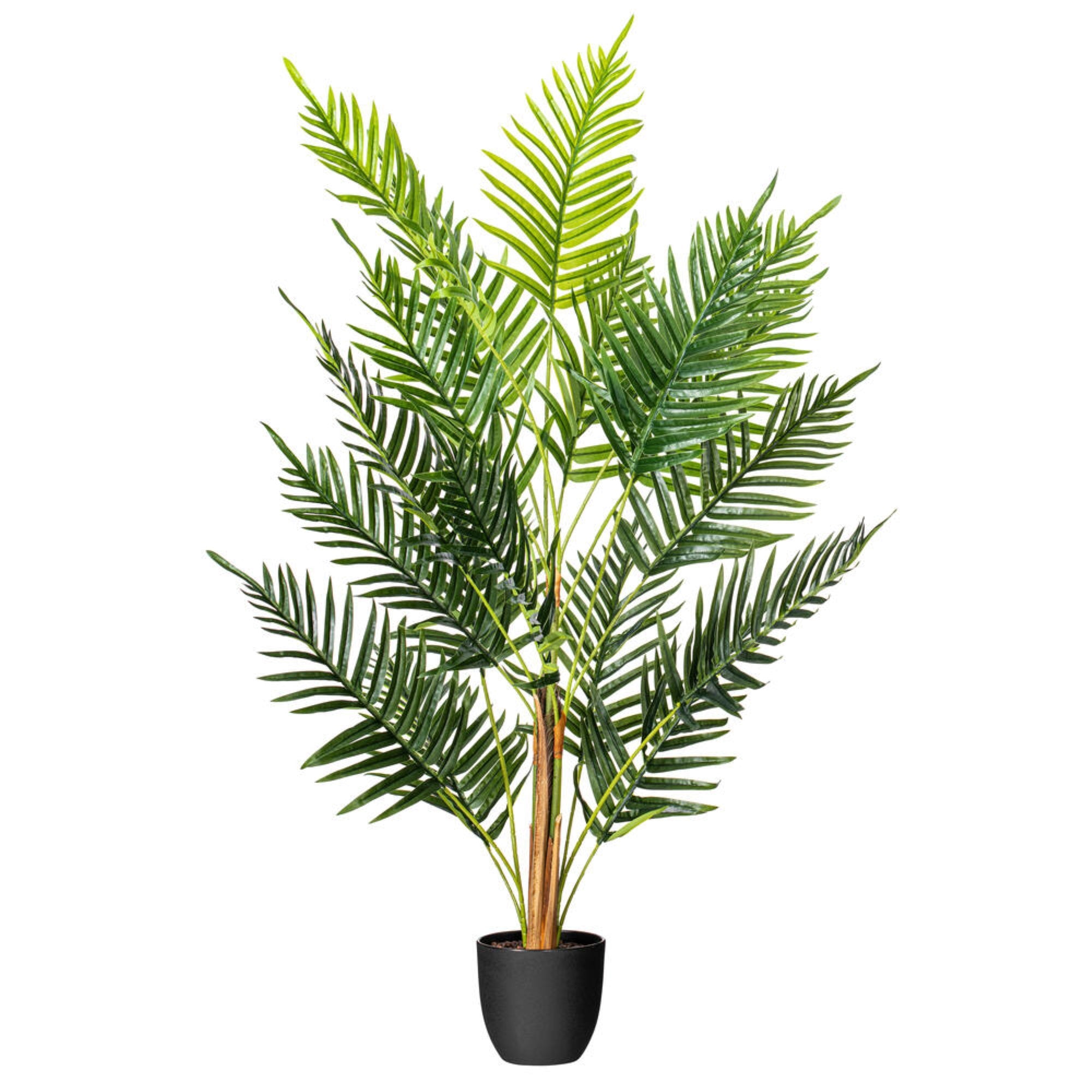 Vickerman 35” Artificial Potted Fern Palm Real Touch Leaves.