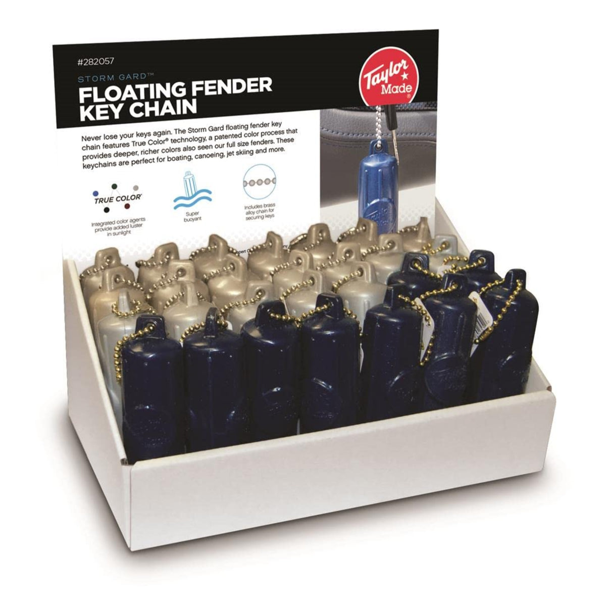 Key Float 28 Pc. Disp. Blue Gold Silver