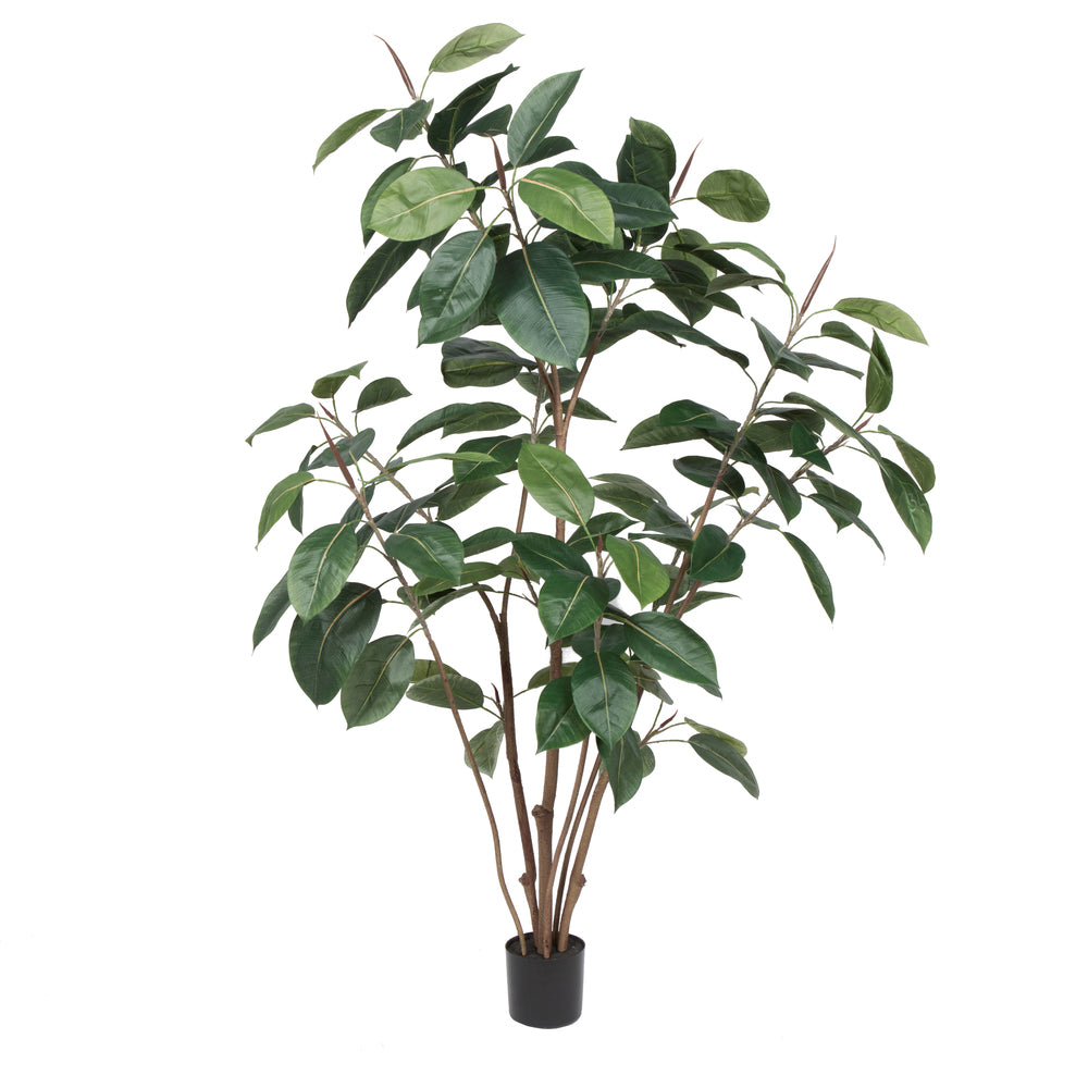 Vickerman 5' Potted Rubber Treew/132 Lvs-Green - TB170760
