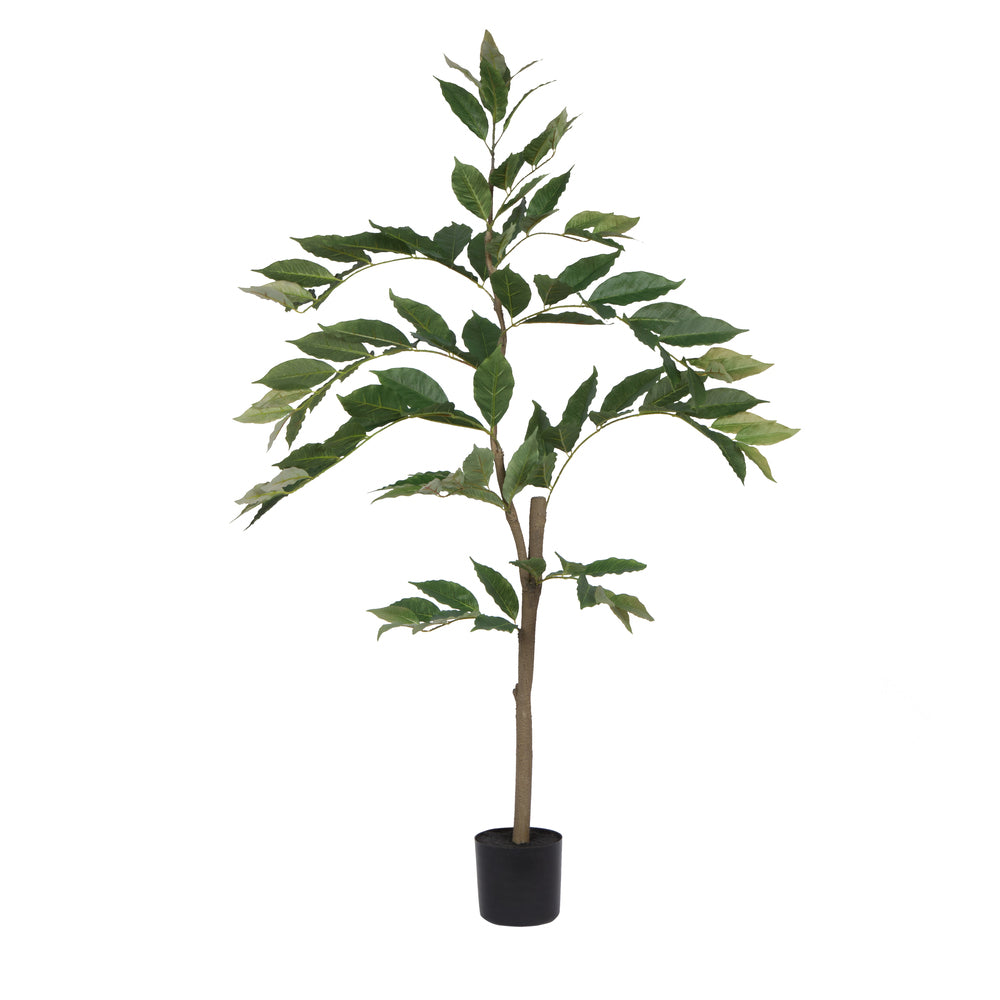Vickerman 4' Potted Nandina  Tree W/118 Lvs-Green - TB170848