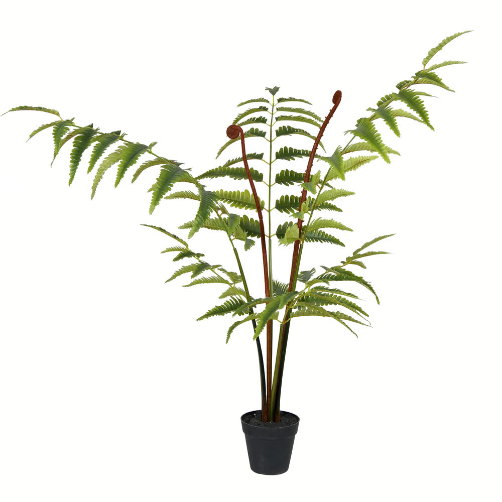 Vickerman 3' Potted Leather Fern 78 Leaves - TB191130