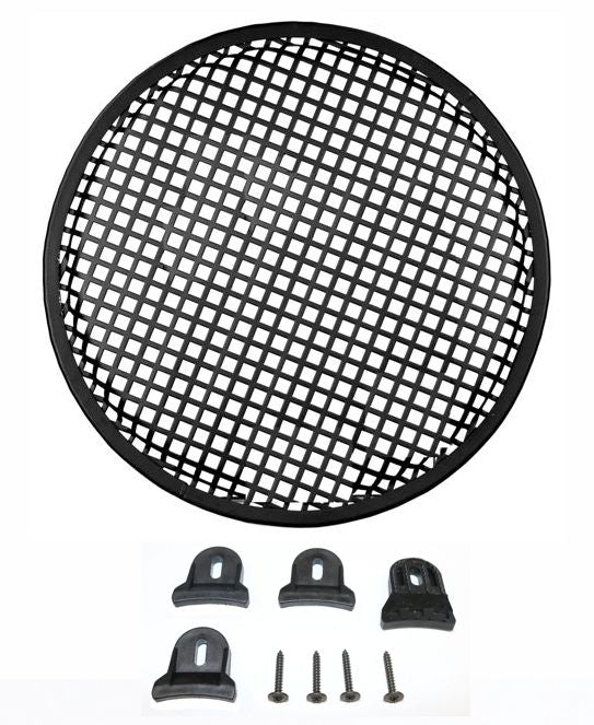 12-In Diameter Steel Monster Mesh Grill For 12-In Woofers With Hardware