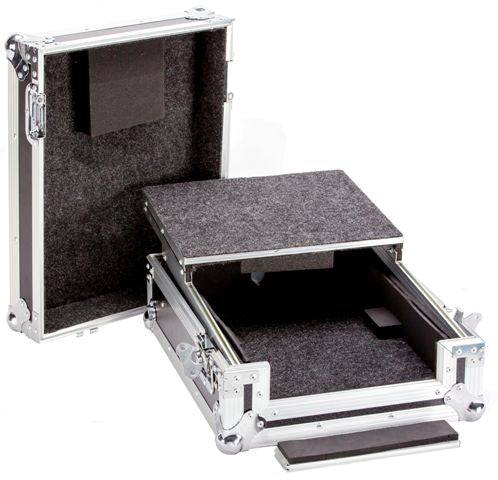 Fly Drive Case For Pioneer DJM900 Pro Mixer or Similarly Sized Equipment w/Laptop Shelf w/Wheels