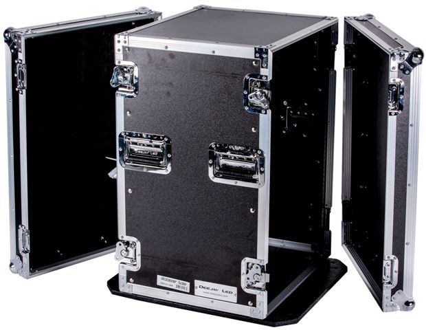 Fly Drive Case 16U Space Professional Dj Amplifier Case - 18-Inch Body Depth With Wheels