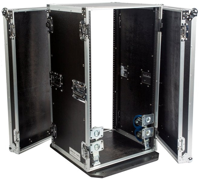 Fly Drive 20U Space Rack Dj Amplifier Case With 18-Inch Body Depth & Wheels