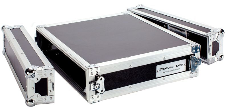 Fly Drive Case For Standard Dj 19-In Amplifier Or Similarly Sized Equipment W/Laptop Shelf W/Wheels