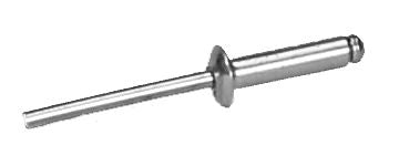 Aluminum Dome Head Blind Pop Rivet 5Mm Diameter Used For Heavy Duty Case Hardware Construction Into 1/2-In Laminated Plywood
