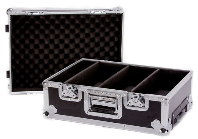 Fly Drive Case For 100 Jewel Case Cdsor Dvds Or Similarly Sized Equipment W/Wheels