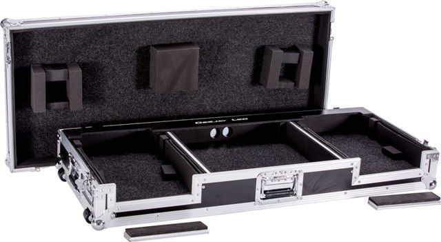 Fly Drive Dj Coffin Case Two Cdj2000 Plus One Djm2000 Mixer Or Similarly Sized Equipment With Low Profile Wheels