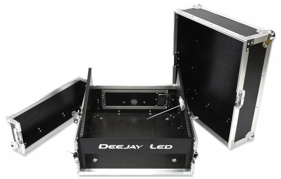 Fly Drive Amplifier Rack Case 10U Space Slant Mixer Rack / 2U Space Vertical Rack