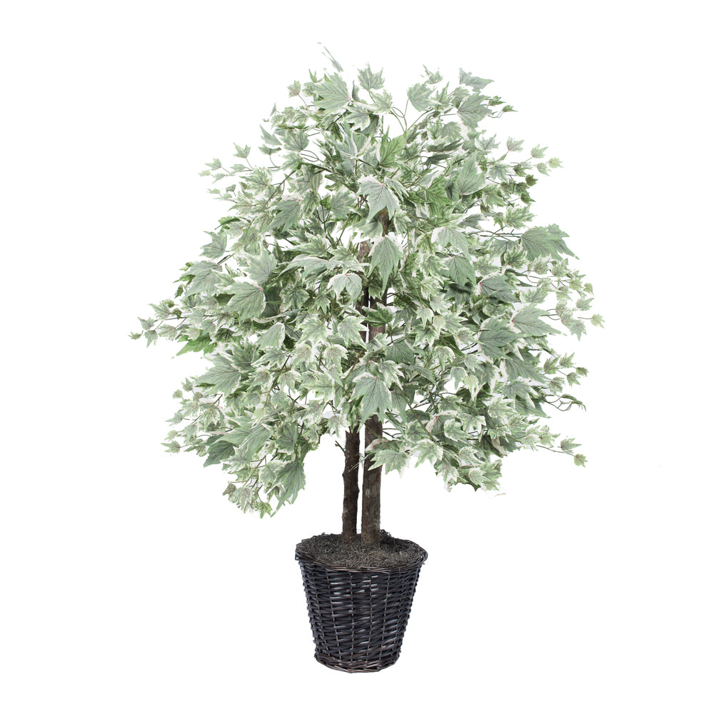 Vickerman 4' Silver Maple Bush - TBU1640
