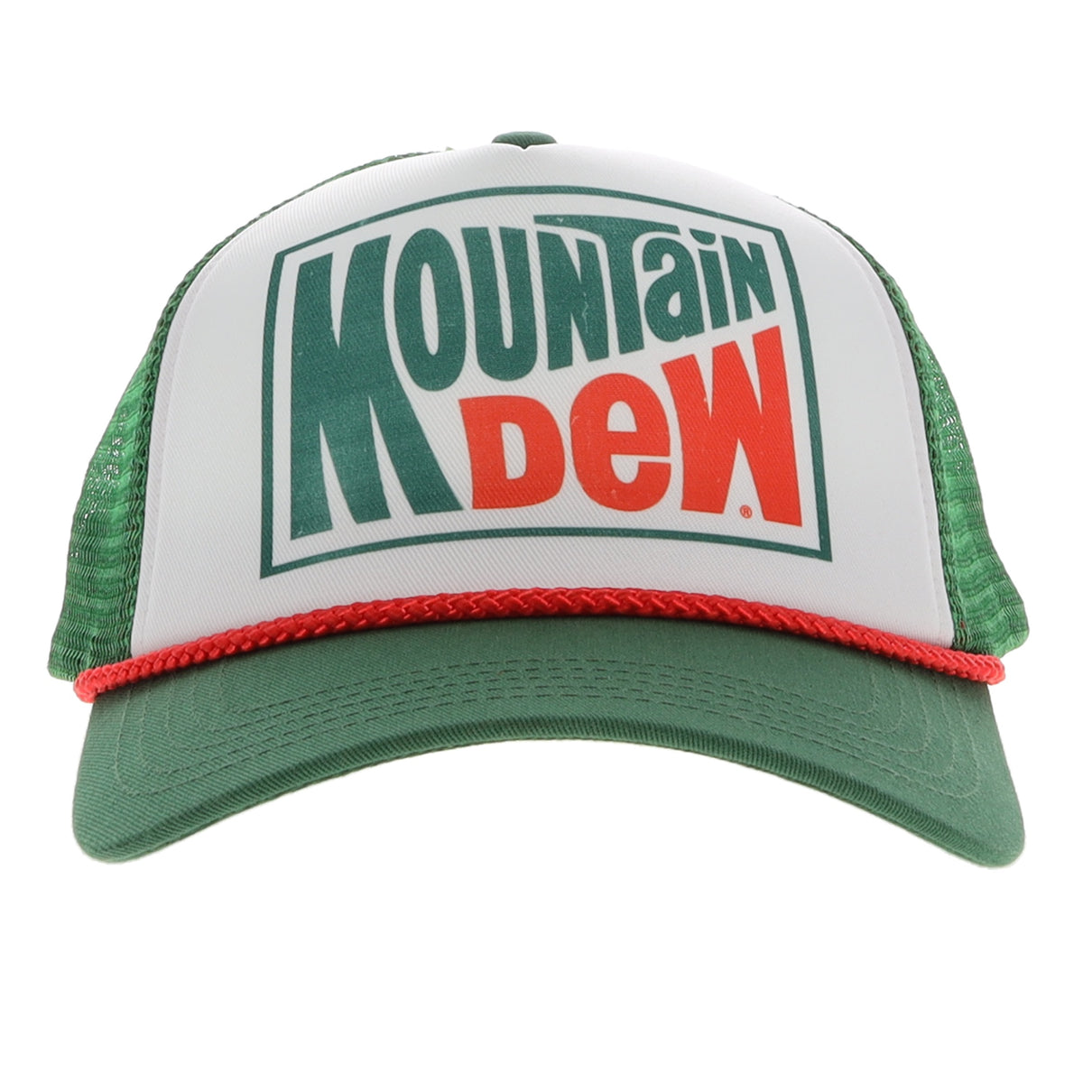 Mt Dew White And Green Snapback Hat