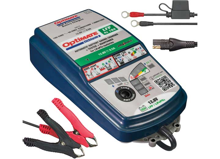 OPTIMATE LITHIUM 4S 10A (V2) 10STEP BATTERY SAVING TEST & MAINTAIN W/ BMS RESET & POWERSUPPLY