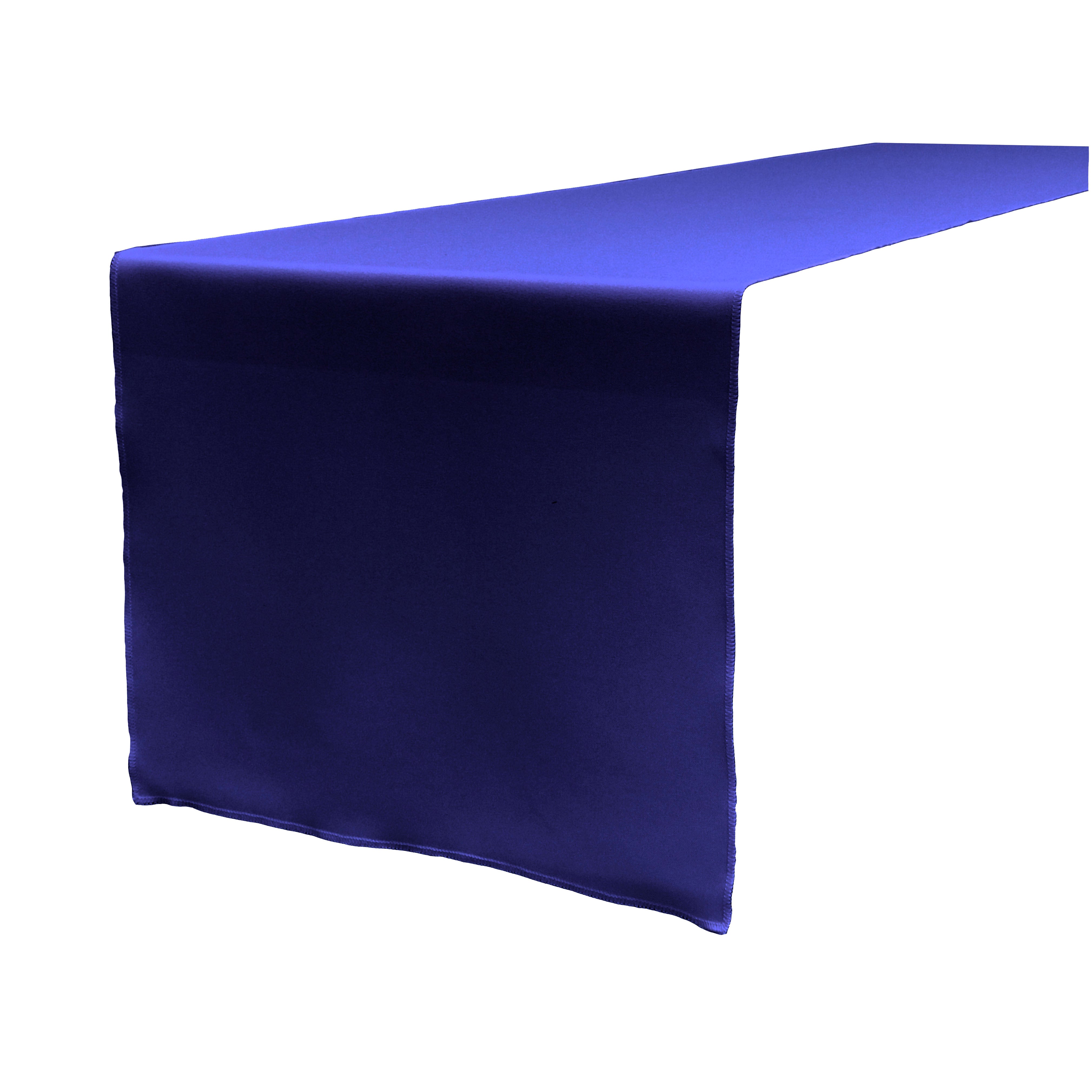 La Linen Polyester Poplin Table Runner 14  By 108-Inch, Royal Blue
