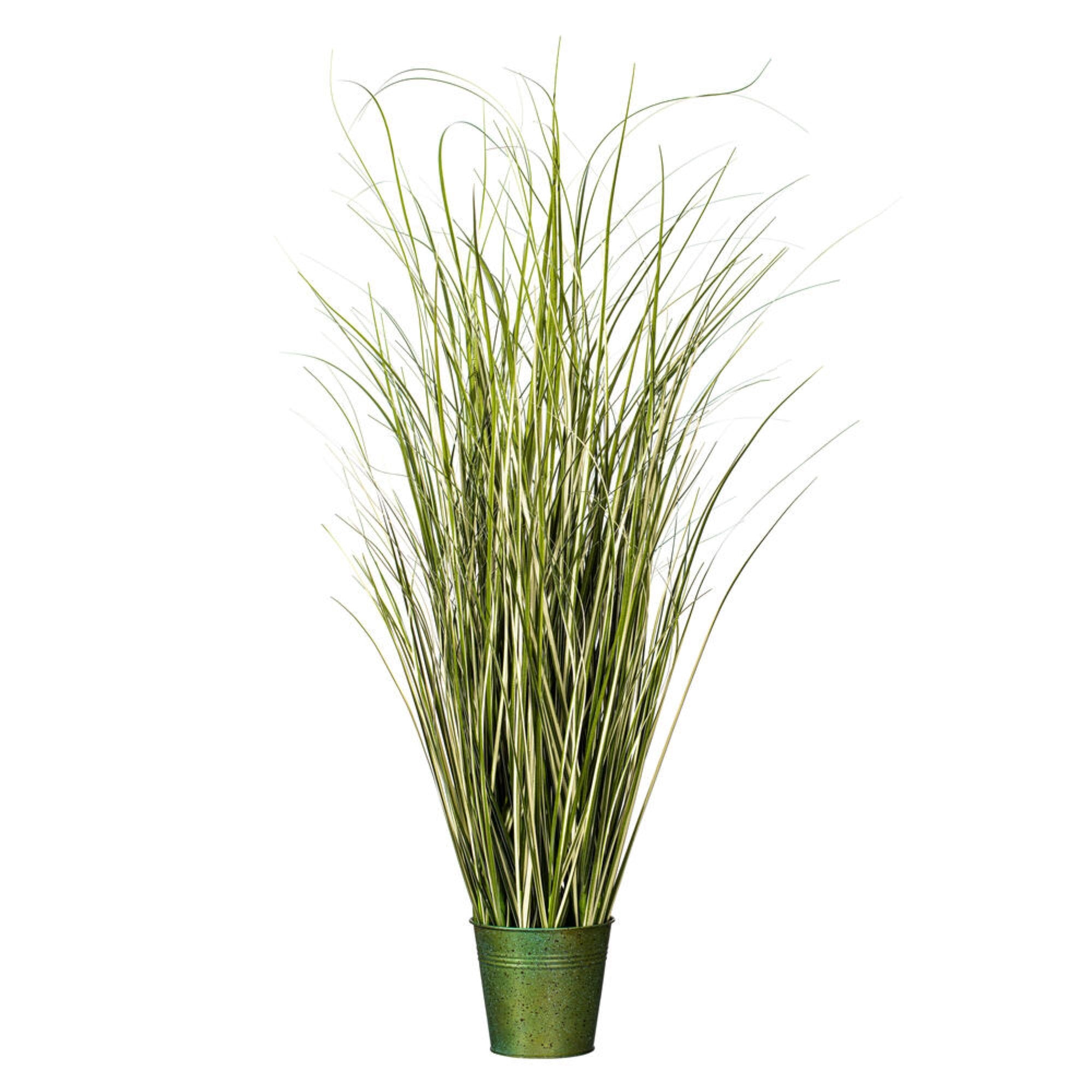 Vickerman 37” Artificial Potted Native Green Grass.