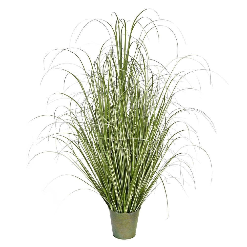 Vickerman 48” Native Green Grass In Iron Pot - TD190548