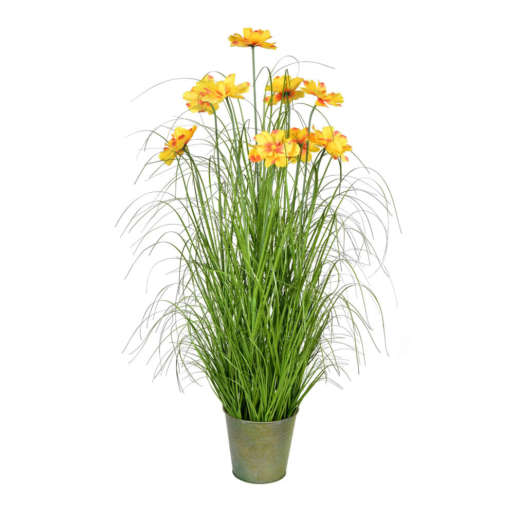 Vickerman 37” Green Cherry Blossom In Iron Pot - TD190936