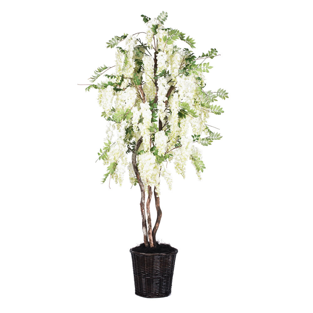 Vickerman 6.5' White Wisteria Deluxe - TDX4665