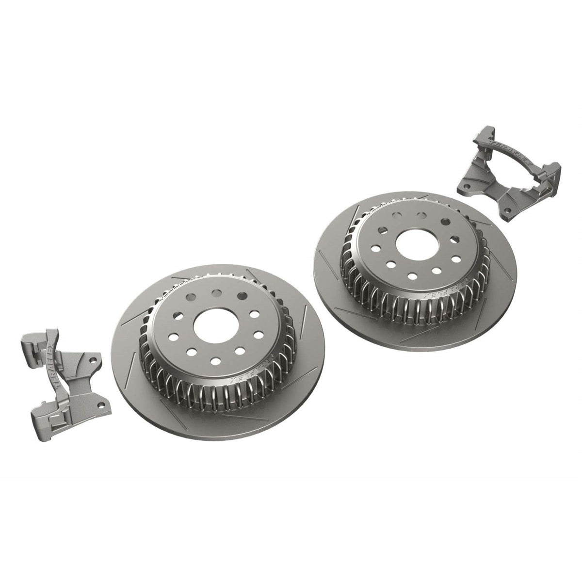 Teraflex 4304460 Brake Kit (Jk Rear Big Rotor Kit With Caliper Brackets, 13.5' Slotted Rotors)