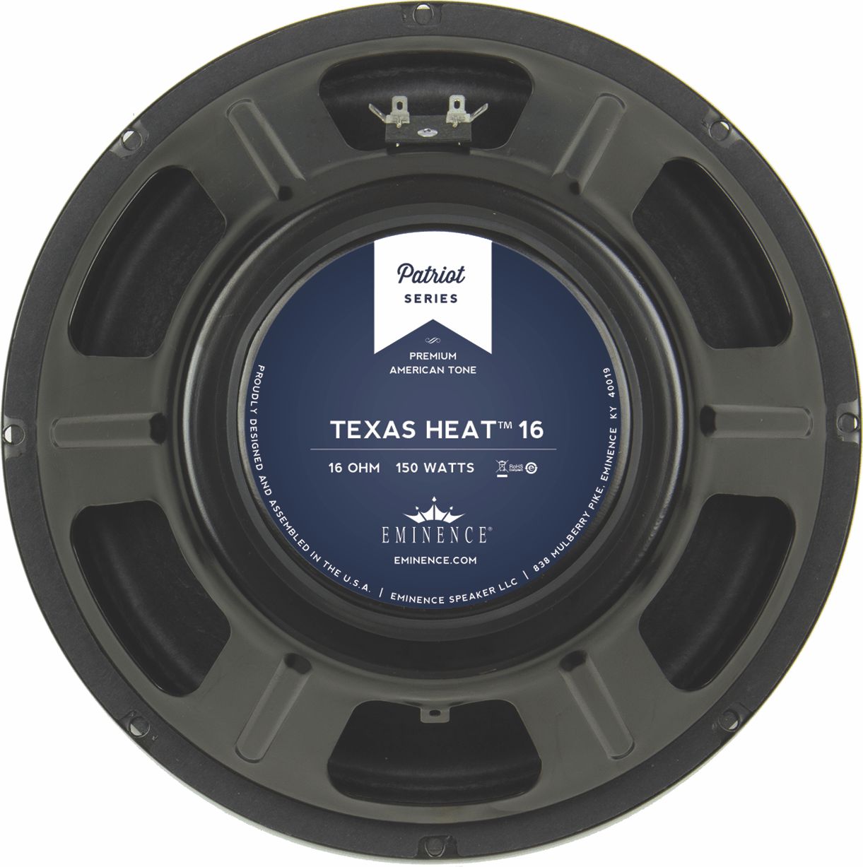 12-In, 16 Ohms, 150W, Recommended For American Rock, Blues, & Southern Rock-In