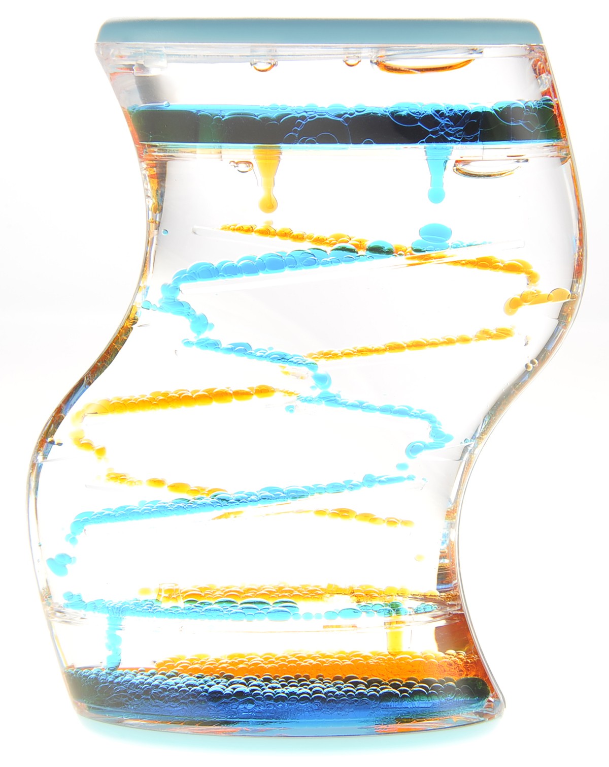 Liquid Motion Bubbler (Blue Orange)